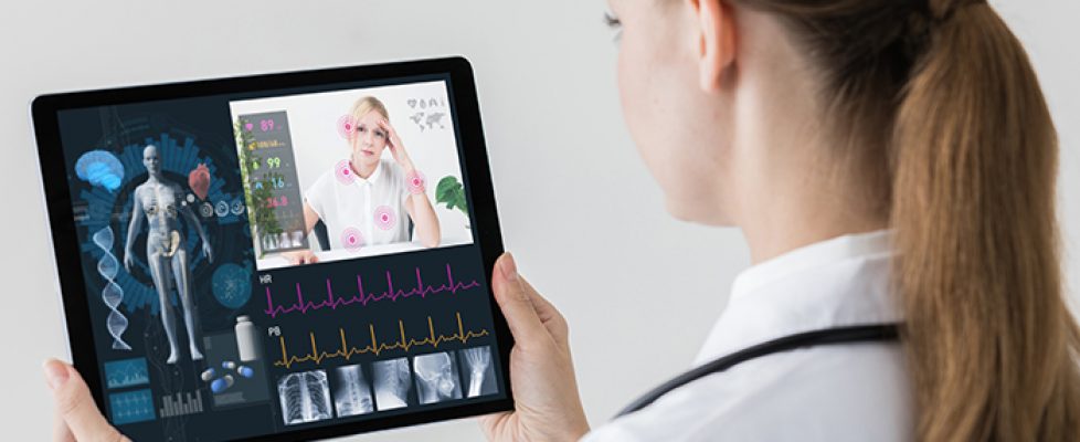 Remote medicine concept. Remote medicine concept.