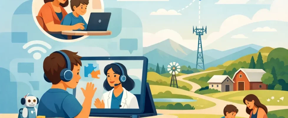Telehealth Services for Rural Children With Autism